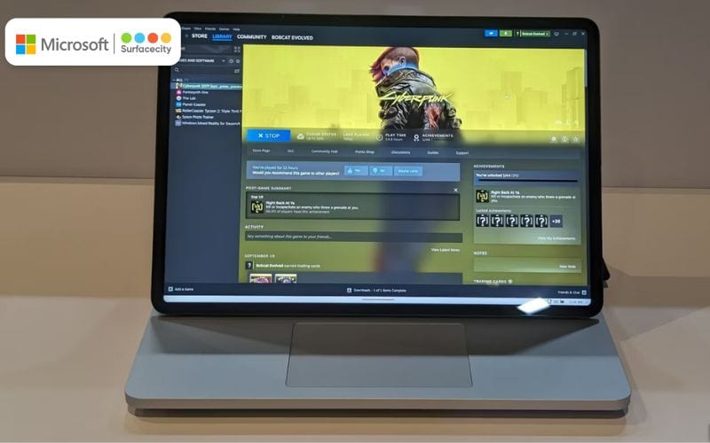 Surface Laptop Studio 2 và Macbook Pro M3