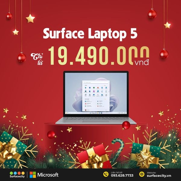 Surface Laptop 5 - laptop giá ưu đãi chỉ 19.490.000VND