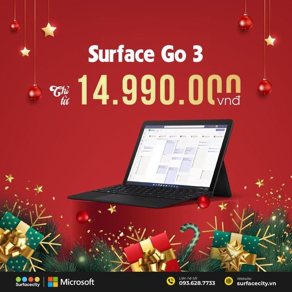 Surface Go 3 - laptop giá ưu đãi chỉ 14.990.000 VND 