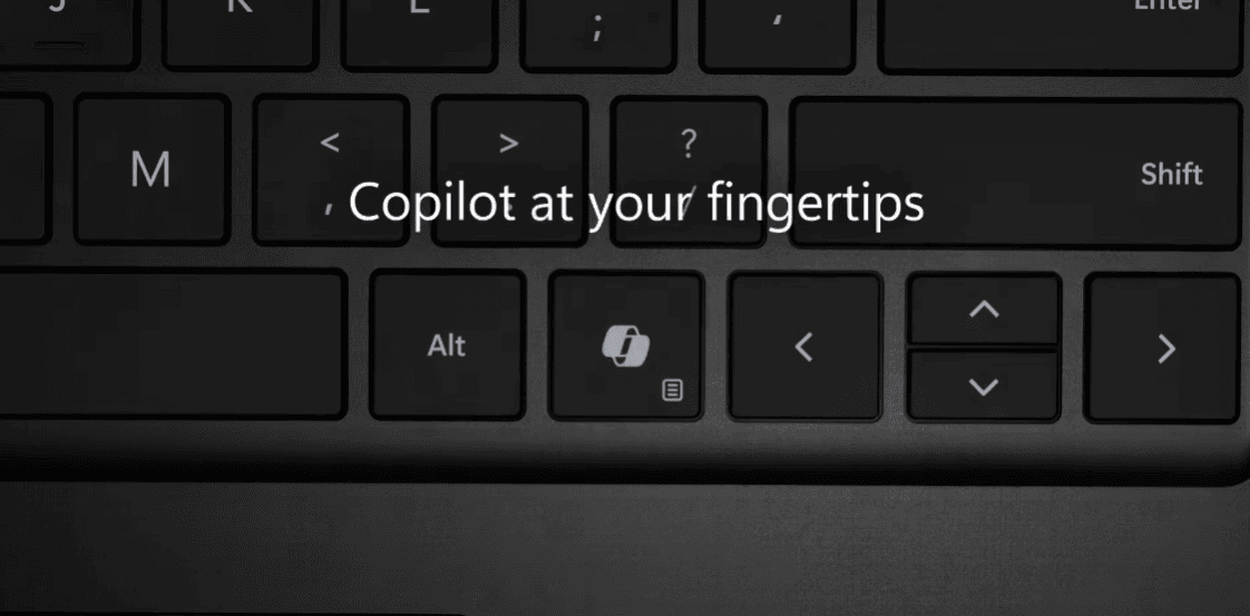 Phím tắt Copilot có trên bàn phím của Surface Laptop 6